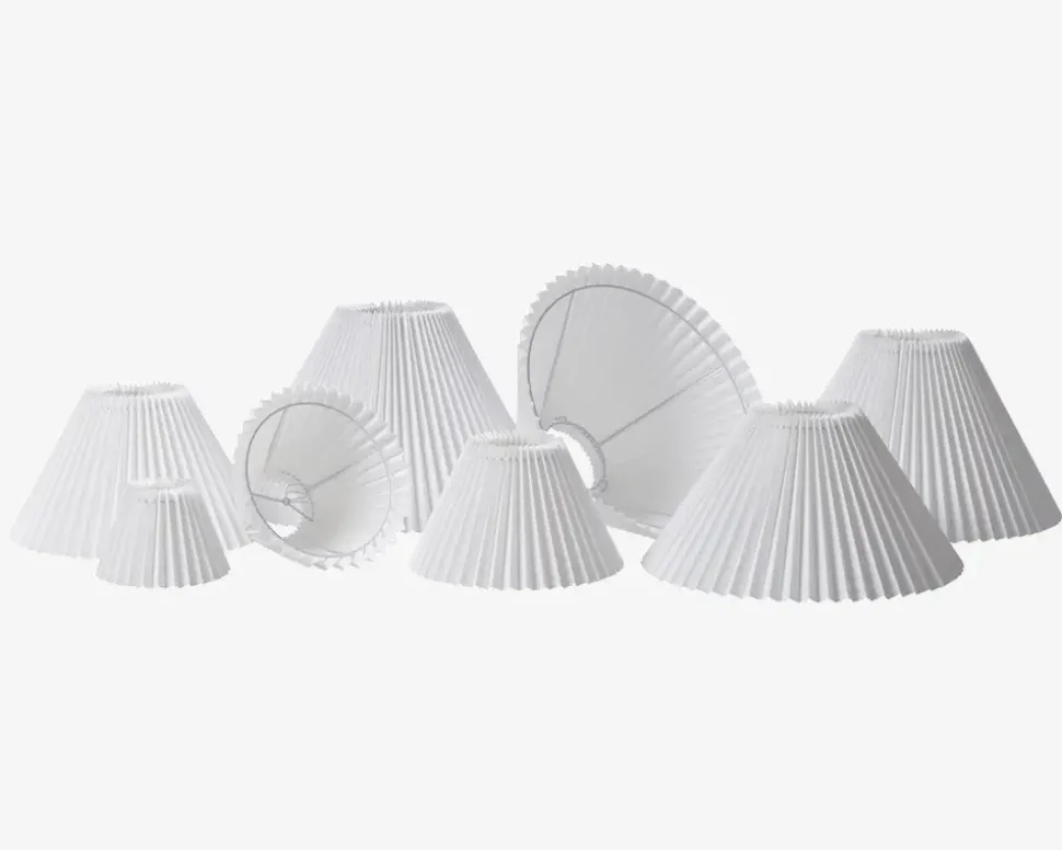 Plisseskærm Hvid 21 cm