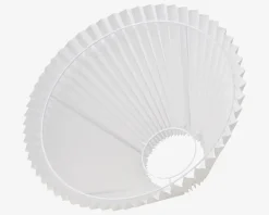 Plisseskærm Hvid 25 cm