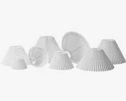Plisseskærm Hvid 25 cm