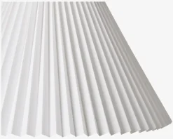 Plisseskærm Hvid 27 cm