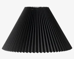 Plisseskærm Sort 27 cm