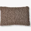Pude plys brun 60x40 cm