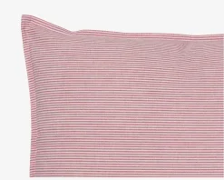 Pude Striber Mørk Rose Bomuld 50x50 cm