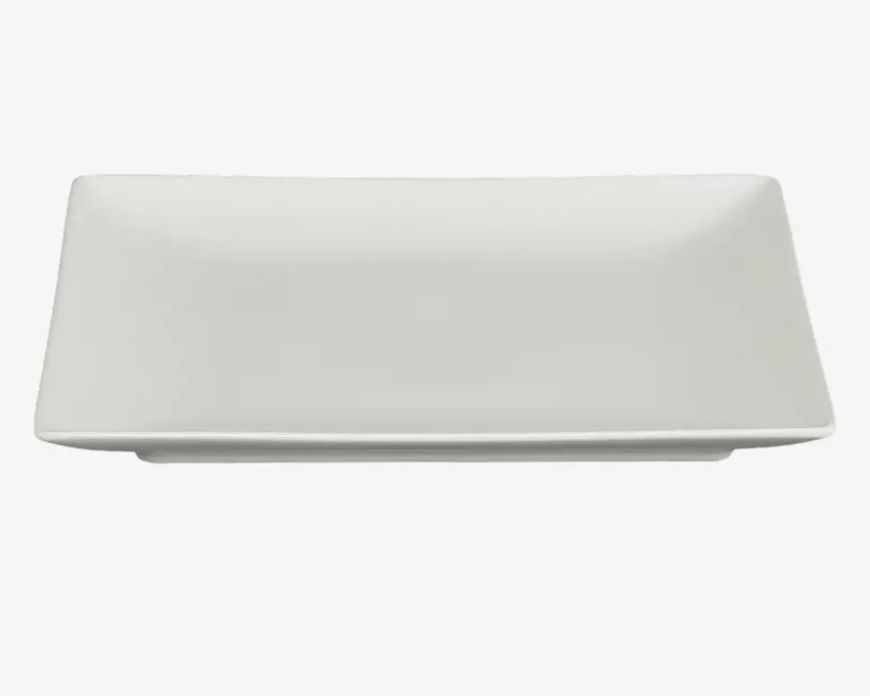 Quadro Tallerken Flad 26x26 cm Hvid