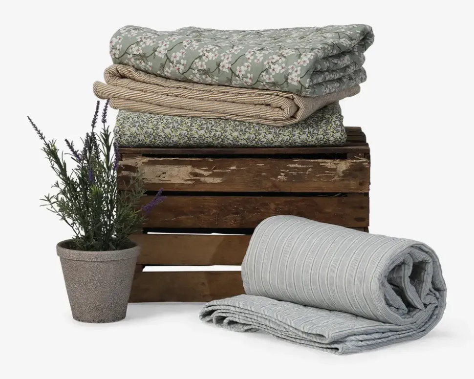 Quilt Plaid Stribe Sennep