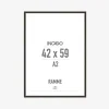 Ramme Røget Eg Slim 42 x 59,4 cm
