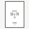 Ramme Røget Eg Slim 50 x 70 cm