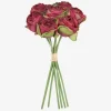 Rosen Bundt Mørk Rød H.28cm