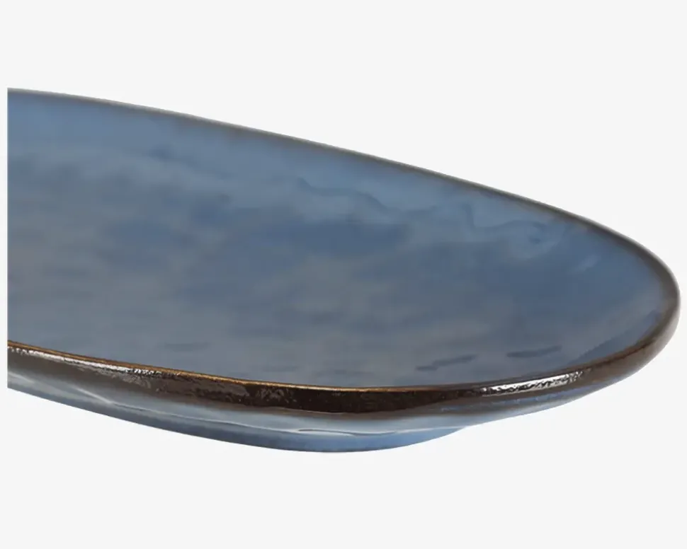 Serveringsfad Oval Blå 31 x 17,5 cm