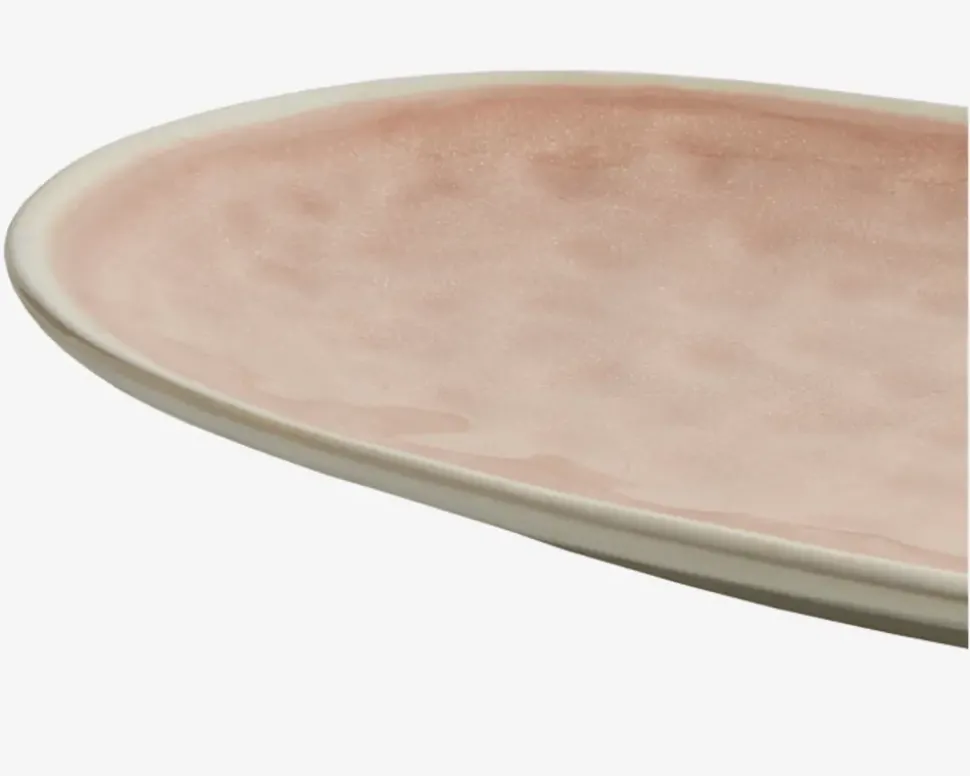 Serveringsfad Oval Rosa 36x21,5 cm