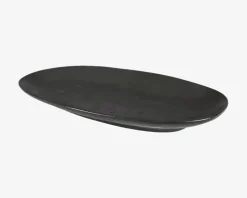 Serveringsfad Oval Sort 31 x 17,5 cm