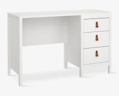 Skrivebord Madrid hvid kunstfiner