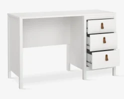 Skrivebord Madrid hvid kunstfiner