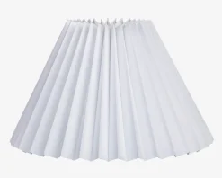 Skærm Plisse Empire Hvid 21 cm