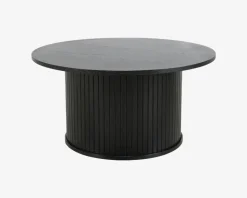 Sofabord Nola Sort Eg Ø-90 cm