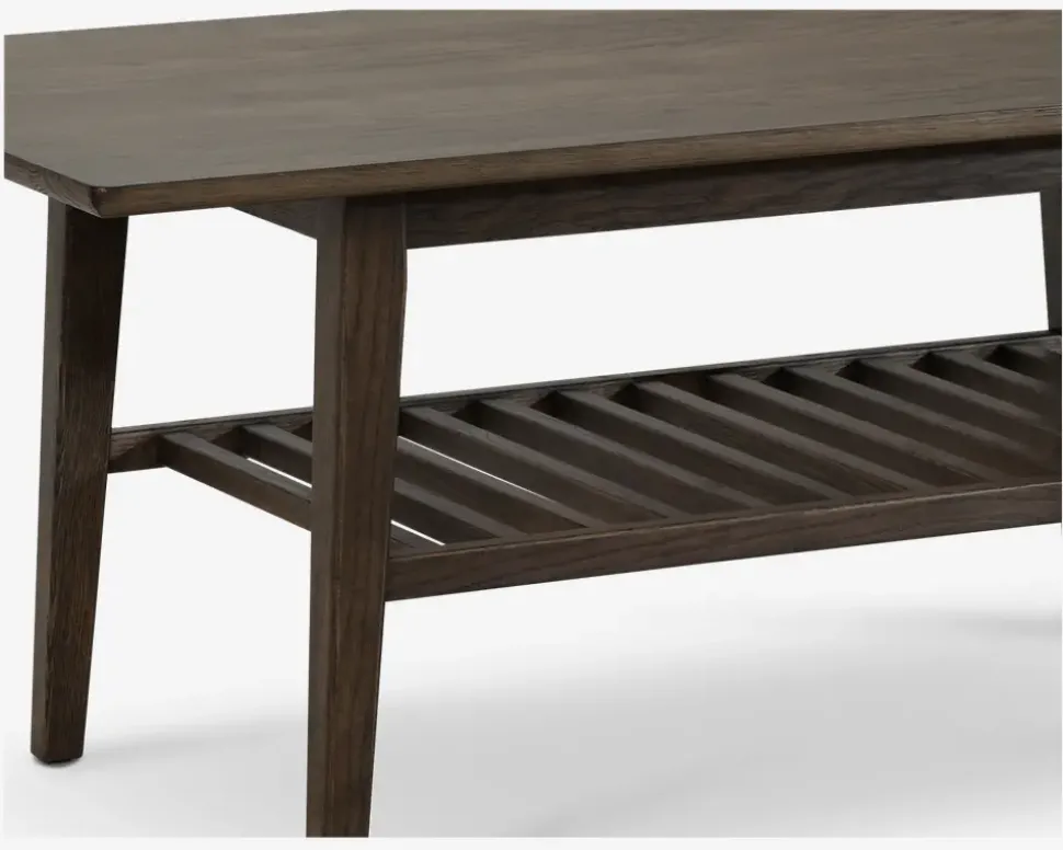 Sofabord olieret/røget eg 60x122 cm
