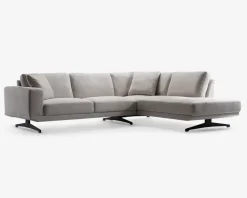 Sofa m. Åben Afslutning Beige Højrevendt