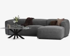 Sofa M/Chaiselong Violino Højre Grå