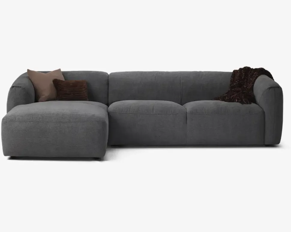 Sofa M/Chaiselong Violino Venstre Grå
