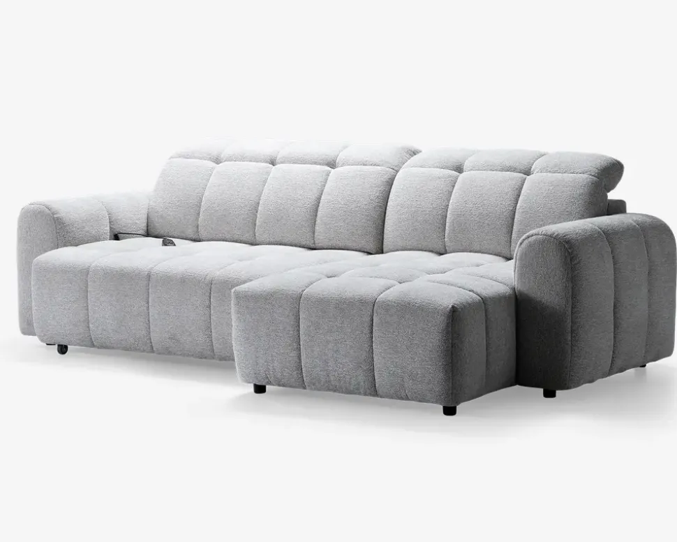 Sofa med chaiselong højre relaxfunktion