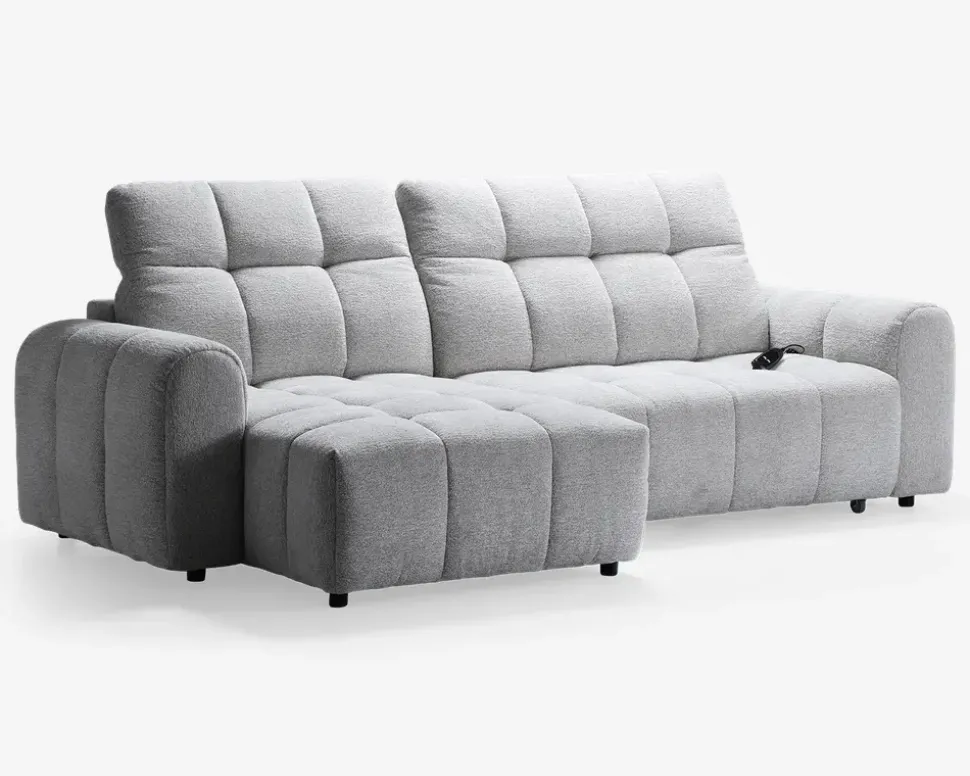 Sofa med chaiselong venstre relaxfunktion