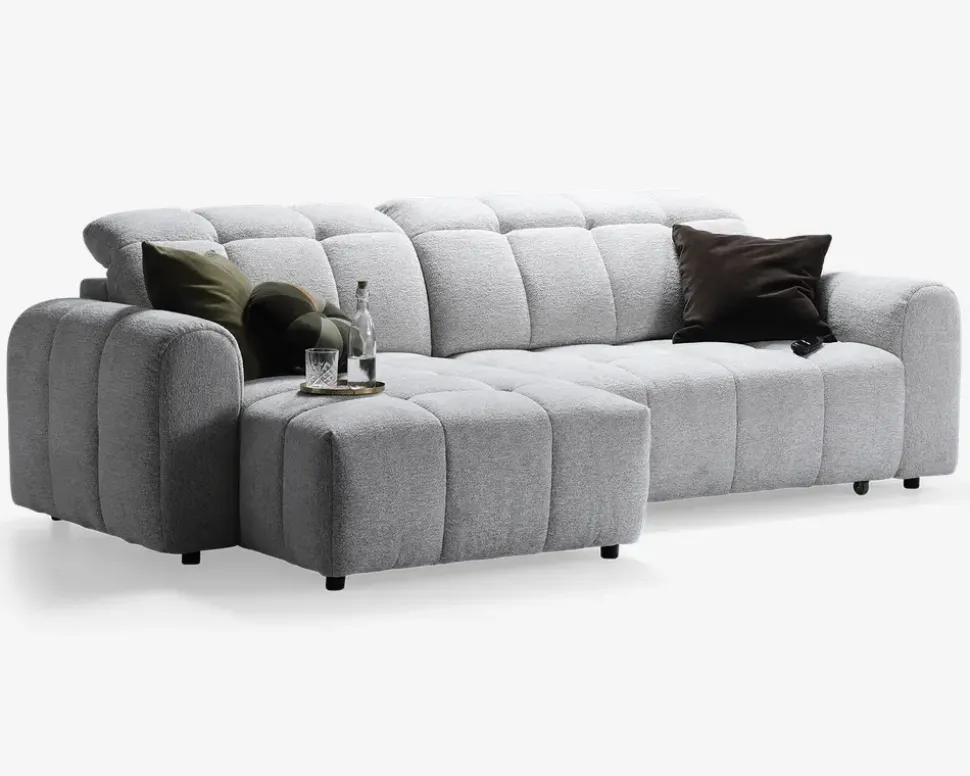 Sofa med chaiselong venstre relaxfunktion