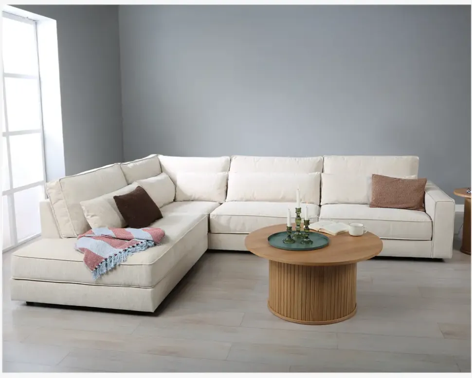 Sofa m/Open End Venstre Beige