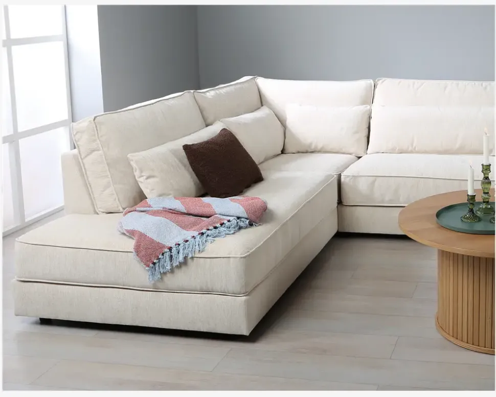 Sofa m/Open End Venstre Beige