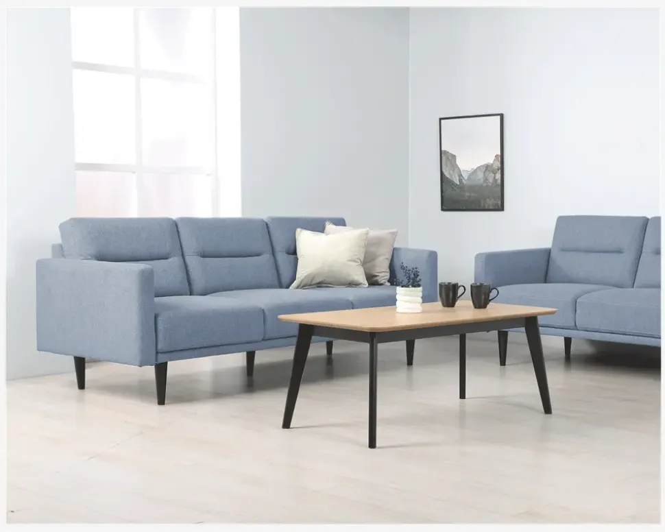 Sofa 3 Pers Blå