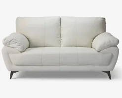 Sofa 2 Pers. Hvid kunstlæder