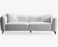 Sofa 3 pers. lys beige møbelstof