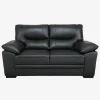 Sofa 2 Pers. Sort Læder
