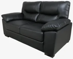 Sofa 2 Pers. Sort Læder
