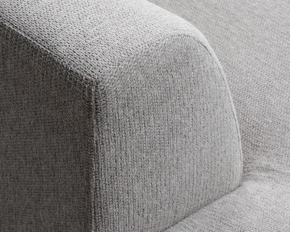 Sofa U-shape grå/beige venstrevendt