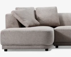 Sofa U-shape Taupe højrevendt