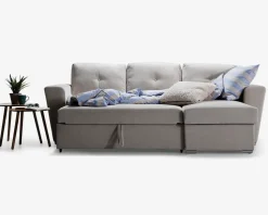 Sovesofa m/posefjedre beige