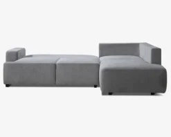 Sovesofa open end højre grå/beige
