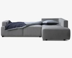 Sovesofa open end højre grå/beige