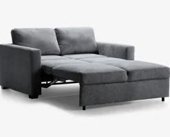 Sovesofa 2 pers. grå møbelstof