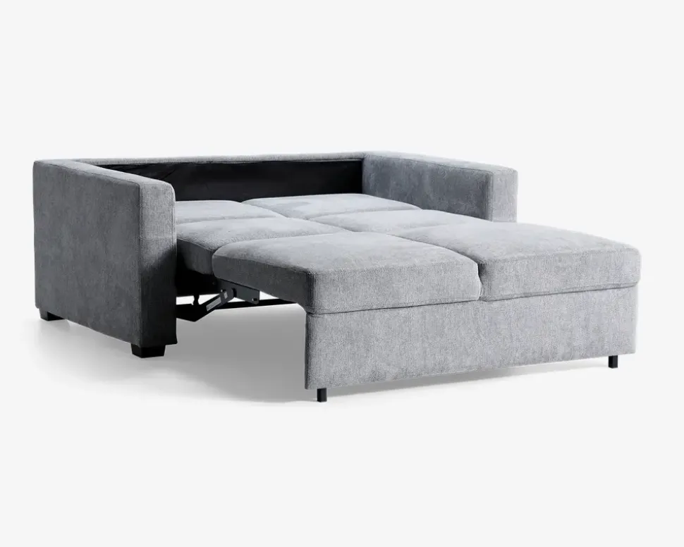 Sovesofa 2 pers. grå møbelstof