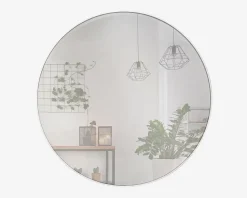 Spejl Cirkel Hvid Ø60 cm