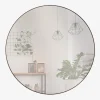 Spejl Cirkel Sort Ø.100 cm