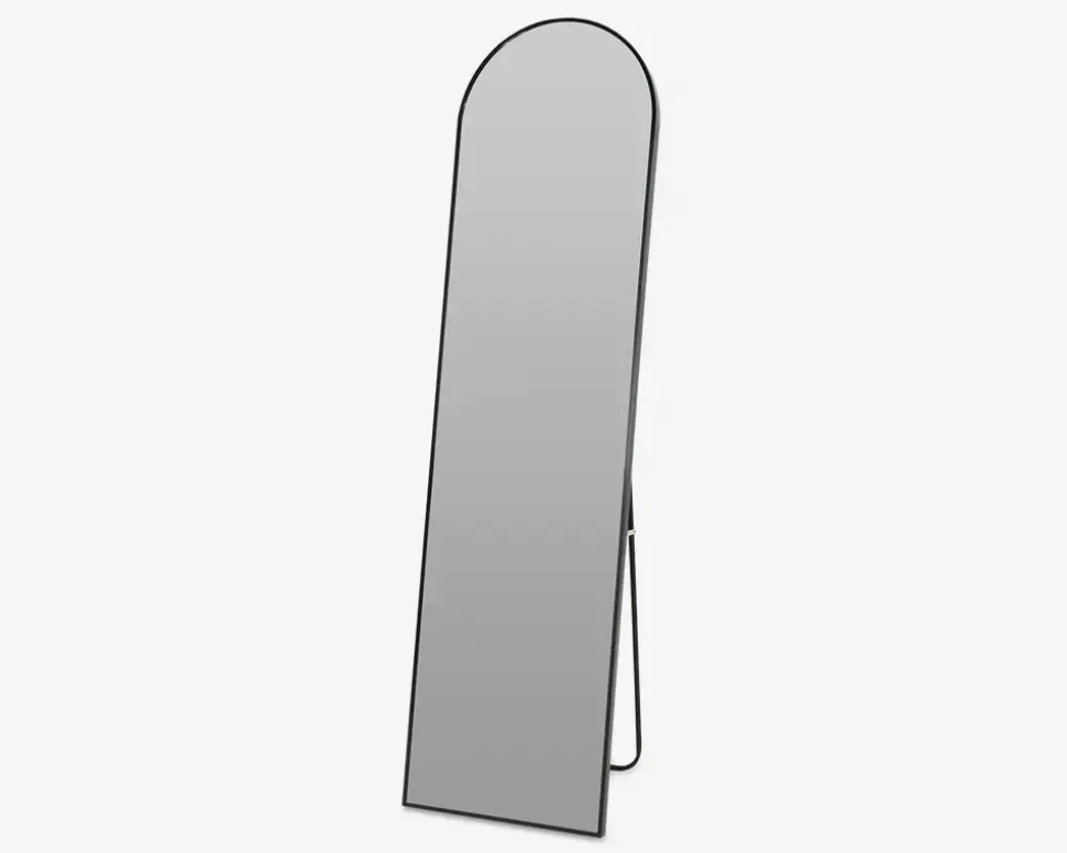 Spejl stående sort H.150 cm