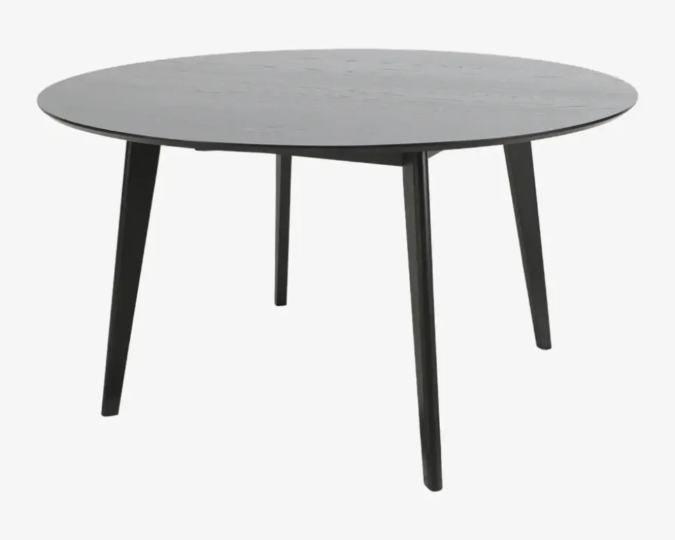 Spisebord Roxby Ø. 140 cm sort