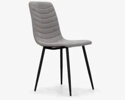 Spisebordsstol i beige møbelstof