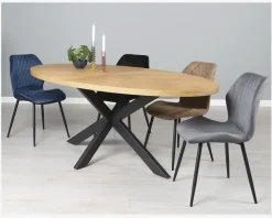 Spisebordsstol i sort velour