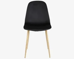 Spisebordsstol i sort velour