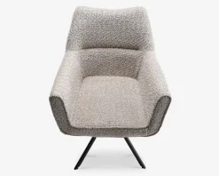 Spisebordsstol med armlæn beige