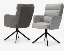 Spisebordsstol med armlæn beige