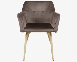 Spisebordsstol med armlæn i beige